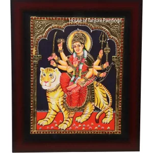 Durga Devi Tanjore Painting