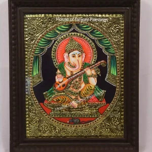 Ganesha Tanjore Painting