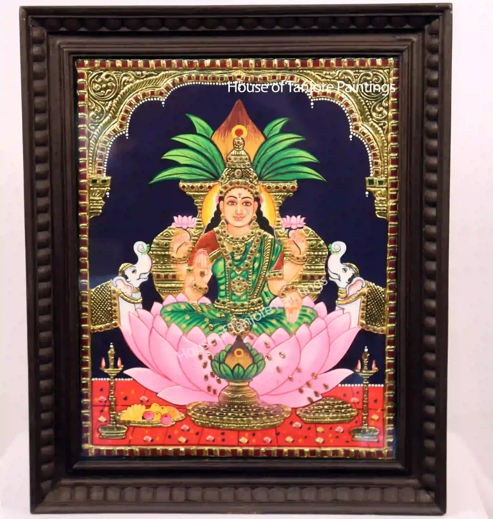 Lakshmi Devi Tanjore Painting
