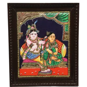 Radha Krishna Tanjore Painting