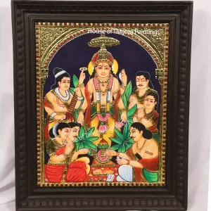 Satyanarayana Swamy Tanjore Painting