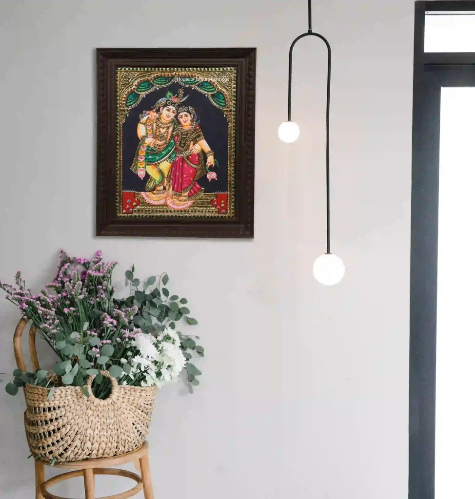 Radha Krishna Tanjore Painting