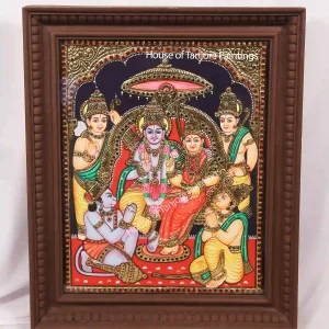 Ram Parivar Tanjore Painting
