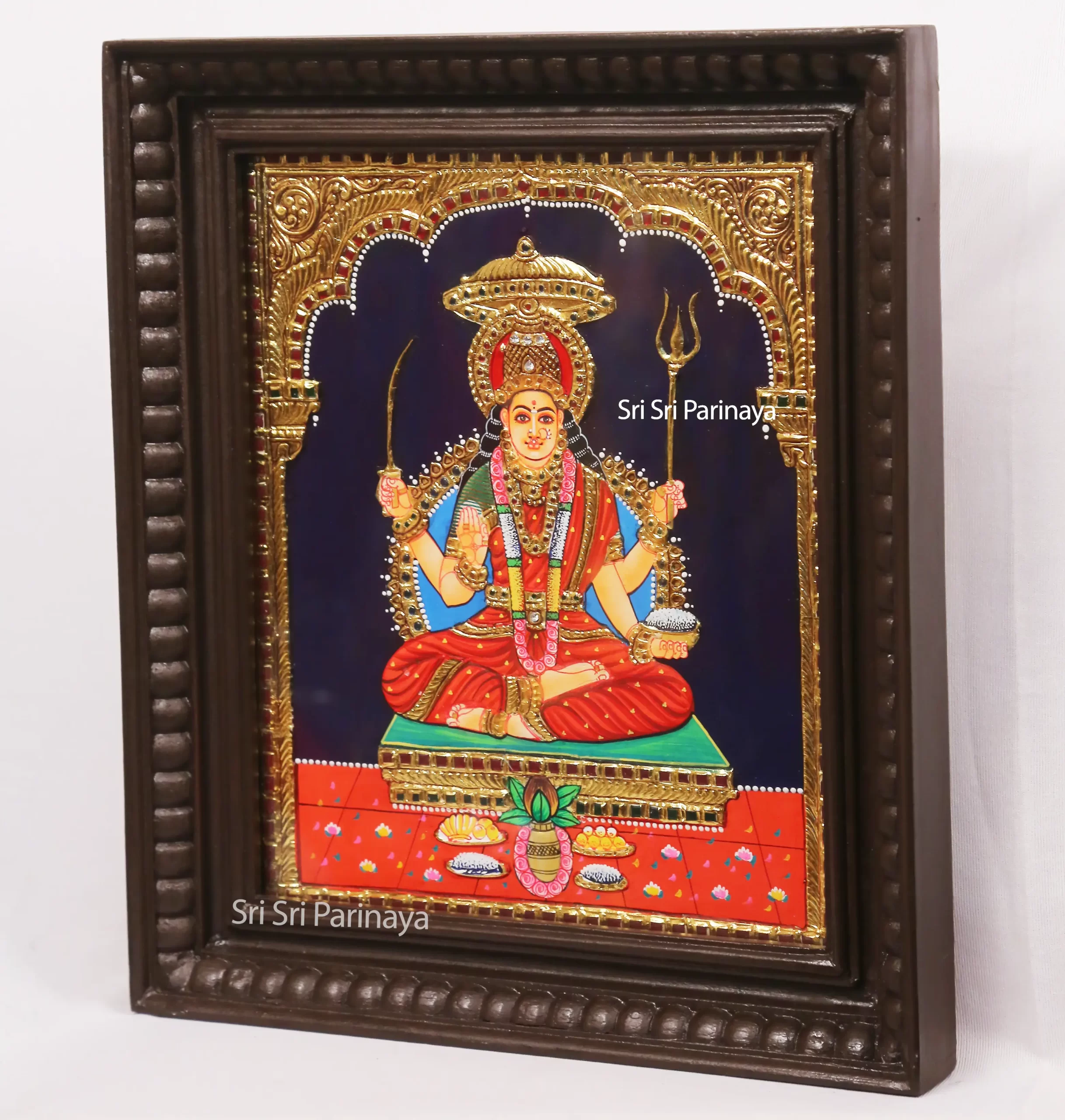 Santhoshi Matha Tanjore painting