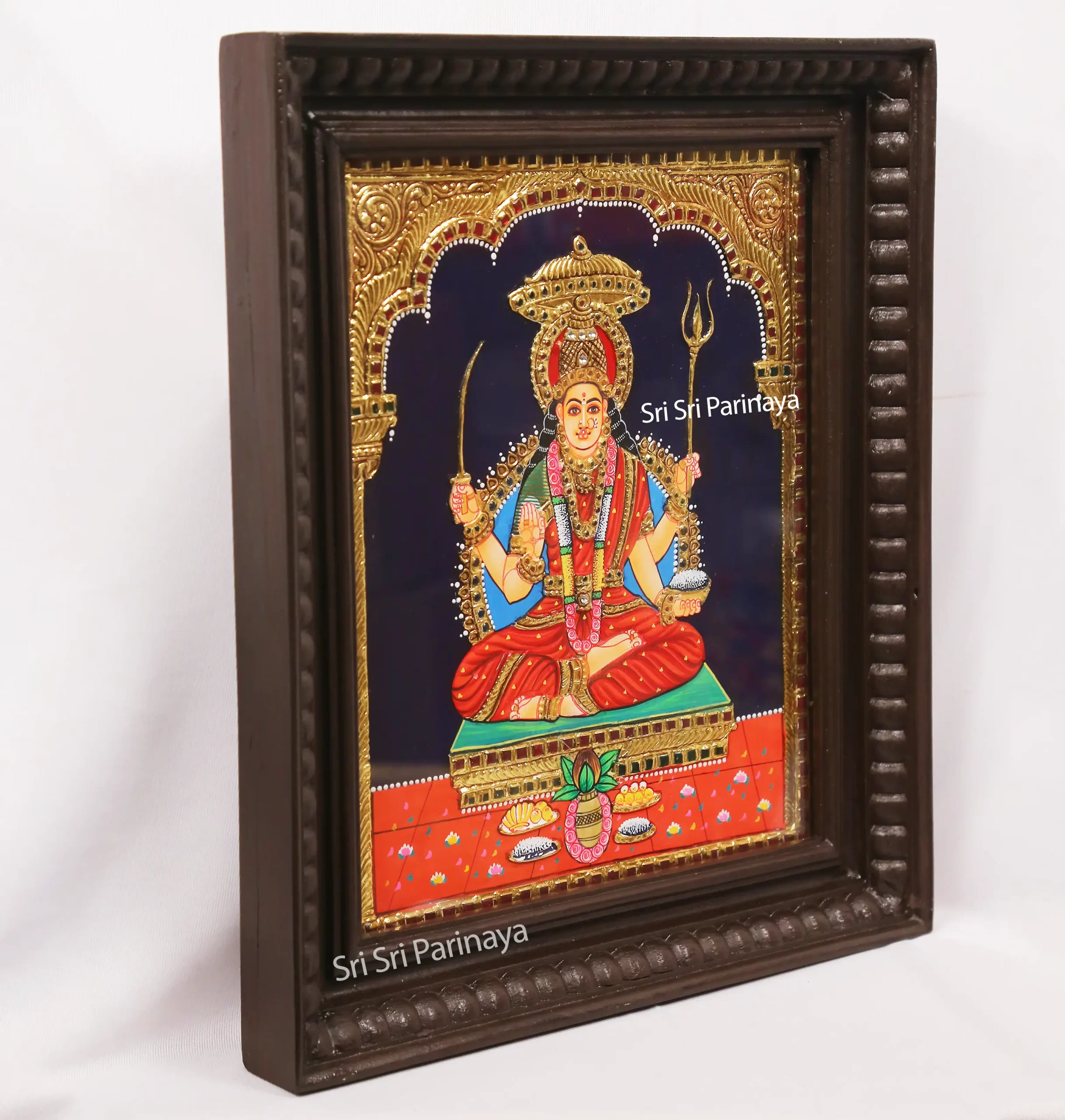 Santhoshi Matha Tanjore painting