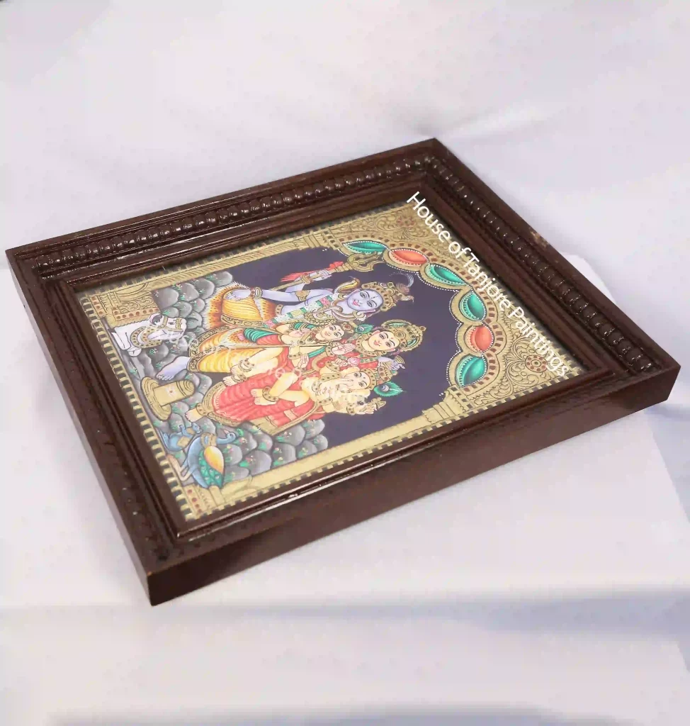 Shiva Parivar Tanjore Painting