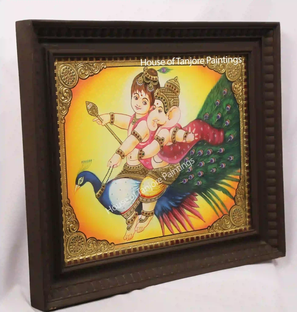 Vinayaka Murugan Tanjore Painting