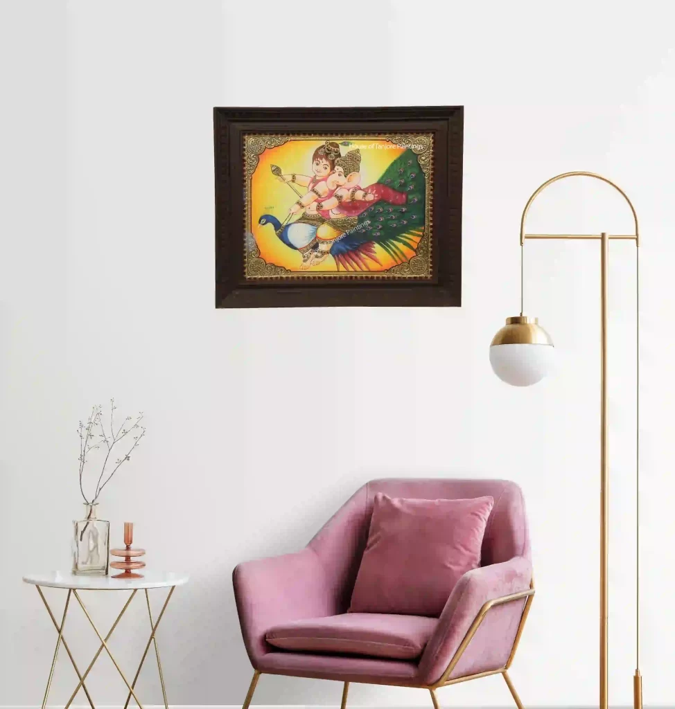 Vinayaka Murugan Tanjore Painting